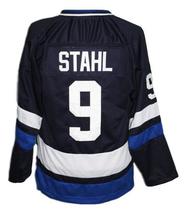 Any Name Number Island Iceland Retro Hockey Jersey Navy Blue Stahl Any Size image 5