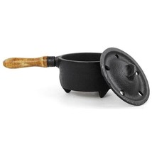 Cast Iron Cauldron or Incense Burner with Wood Handle! - $16.78