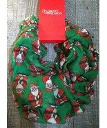 Christmas Infinity Loop Scarf Santa Claus Green New - £15.67 GBP