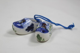 Porcelain Blue White 2&quot; Dutch Shoes Holland Windmills Mini Caribbean Sou... - £7.99 GBP