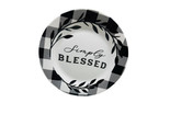 Royal Norfolk &quot;CHECKERED&quot; ~ (1) - Salad Plates ~ 8&quot;-“Simply Blessed” - $13.74