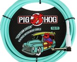 Pig Hog PCH10SGR 1/4&quot; to 1/4&quot; Right-Angle Seafoam Green Guitar Instrumen... - £20.37 GBP