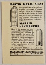 1949 Print Ad Martin Metal Silos &amp; Haymakers Martin Steel Products Mansfield,OH - £7.03 GBP