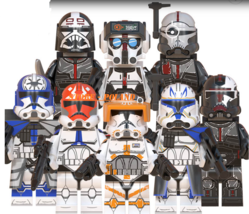 8pcs/set Star Wars Clone Force 99 Captain Rex Commander Cody Jesse Minifigures  - £14.61 GBP