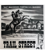 1947 Trail Street Movie Advertisement Bat Masterson Western Film Marshal... - $54.84 CAD