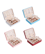 Anyhouz Jewelry Box Portable PU Leather Multifunctional Organizer Hook S... - €47,14 EUR