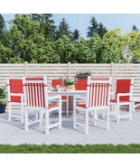 Lowback Chair Cushion Set of 6 Red Oxford fabric (100% polyester) - $153.99