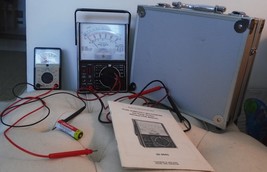 An item in the Sporting Goods category: Sm Multimeter + Large MICRONTA 50,000 OHMS/ VOLT MULTITESTER 2 WORK + Gun Case 