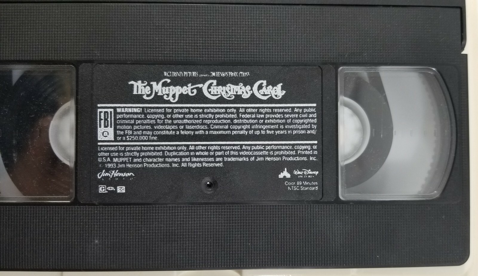 M) The Muppet Christmas Carol (Clamshell VHS, 1993) Walt Disney Jim Henson Item image 7