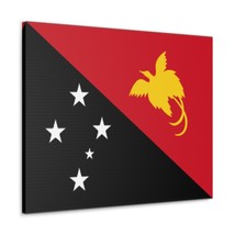 Papua New Guinea Country Flag Canvas Vibrant Wall Art Unframed Home Decor - £57.18 GBP+