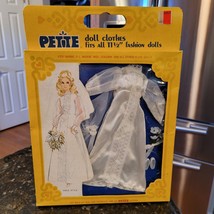 Petite AISLE STYLE Fashion Outfit Wedding Dress 11 1/2&quot; LJN TOYS 1970s N... - $59.95