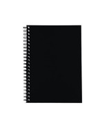 Spirax Hard Cover Twin Wire Notebook A4 (200 pages) - Black - £29.39 GBP