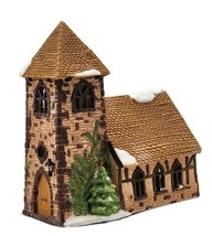 Department 56 Shops of Dickens Village Church Illuminated 1985 Original ... - $615.56 MXN