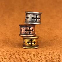 Solid Brass EDC Bead, Knife Lanyard Making Supply, Copper Charm - $5.99