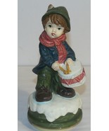 Vintage Sankyo Little Drummer Boy Revolving Musical Ceramic Figurine - $27.57 CAD