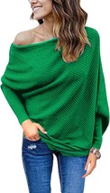 Off Shoulder Sleeve Loose Sweater - £43.38 GBP
