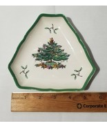 Spode Christmas Tree Trinket Tray Dish Scalloped S3324-H 6” X 5” England... - $9.90