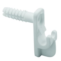 Prime-Line MP7017 Wire Shelf Back Wall Clip with Anchor, (single pack)2, White,  - £12.78 GBP