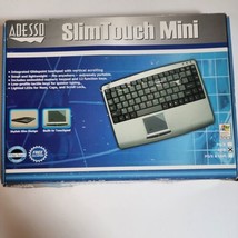 Adesso Slim Touch Mini With Touchpad USB English Layout Keyboard AKB-410US - £18.29 GBP