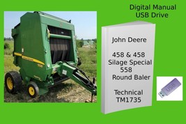 John Deere 458 458 Silage Special 558 Round Baler Repair Technical Manual - £18.67 GBP