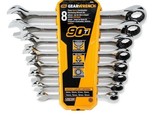 GEARWRENCH Wrench Set Tool 90 Tooth Metric Ratcheting Combination Tray 8... - £63.13 GBP