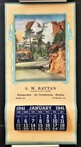 1941 Vintage Avondale Pa Calendar Ad Battan Successor To Lamborn Refrig Hvac - £71.01 GBP