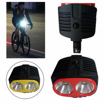 1 Pc Bright Led Dual Bike Light Tail Headlight Bicycle Flashlight Rear C... - £12.52 GBP