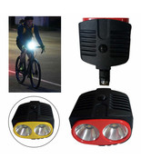 1 Pc Bright Led Dual Bike Light Tail Headlight Bicycle Flashlight Rear C... - £10.35 GBP