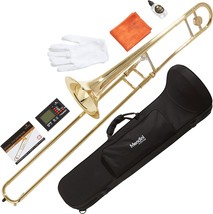 Mendini by Cecilio Trombone Kit - Bb Tenor Brass Instruments for Kids, B... - £191.92 GBP