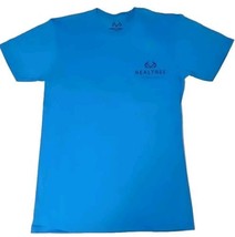  RealTree Fishing Turqoise Short Sleeve Crew Neck T Shirt Men&#39;s Size L (... - £10.27 GBP