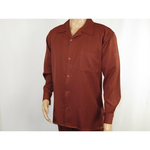 Men MONTIQUE 2pc Set Walking Leisure suit Long Sleeve Set 1641 Cognac Brown image 6