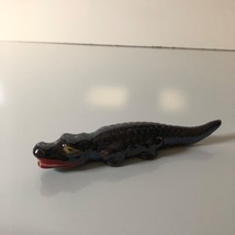 Vintage Japanese Redware Alligator Figurine Hand-painted Ceramic - £8.09 GBP