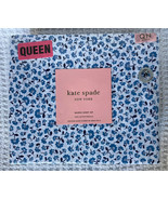 NEW Kate Spade Queen Sheet Set Blue Country Floral 100% Cotton Percale - £75.35 GBP