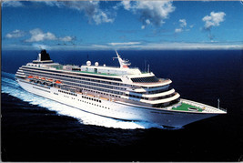 Vtg Postcard Cruise Ship Crystal Harmony Postmarked Continental - £4.44 GBP