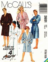 Misses&#39;, Men&#39;s, Boys ROBE Vintage 1988 McCall&#39;s Pattern 3931  Size Medium 36-38 - £9.57 GBP