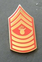 Marine Corps Marines E-9 Master Gunnery Sgt Rank Lapel Pin 3/4 x 1.3 inches USMC - £4.48 GBP