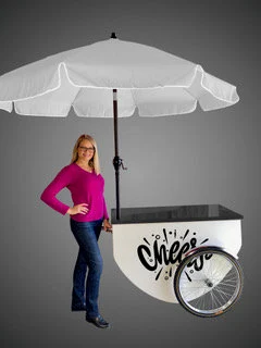  COOLER CART BEVERAGES COLD DRINKS CART MOBILE DRINKS CART FANCY PUSH CART - $4,900.00