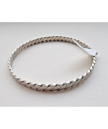 TAXCO VINTAGE 925 STERLING SILVER TWISTED FLAT  BANGLE BRACELET - €67,60 EUR