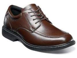 Men&#39;s shoes Nunn Bush Bourbon Street Brown Comfort lace up Leather EVA 84355-200 - £77.83 GBP