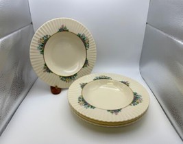 Set of 4 Lenox RUTLEDGE Rim Soup Bowls Made in USA - £156.61 GBP