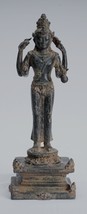 Antico Indonesiano Stile Majapahit Java IN Piedi Bronzo Vishnu Statua - - £488.76 GBP