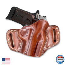 Masc Premium The Ultimate Leather Owb Pancake Holster Open Top Fit P938 9Mm - $109.89