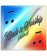 Holographic Die-Cut Stickers &quot;Made to Worship&quot; - €8,69 EUR+