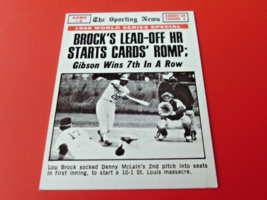 1969 Topps # 165 Brock Lead Off Series Hr Nm / Mint Or Better !! - $44.99