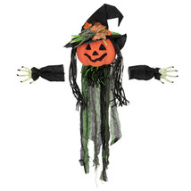 Creepy Jack-O-Lantern 3-D Halloween Window Decoration - £39.81 GBP