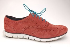 Cole Haan Zerogrand Women&#39;s Size 10 B Red Wing Tip Oxfords Perforated - $29.65