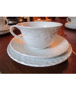 “Wedgwood” Trio Cup /Saucer Cake Plate &quot;Claire&quot; Pattern For Ralph Lauren... - €79,15 EUR