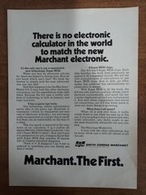 Smith Corona Marchant 1970 Vintage Print Ad Model 414 Electronic Calculator - $8.90