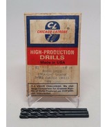 Chicago Latrobe high Production Drill Bits 3 Pieces in Vintage Packaging - $14.73
