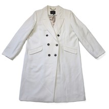 NWT J.Crew Double-breasted Topcoat in Ivory Italian Wool-Cashmere Coat 18 - £125.52 GBP